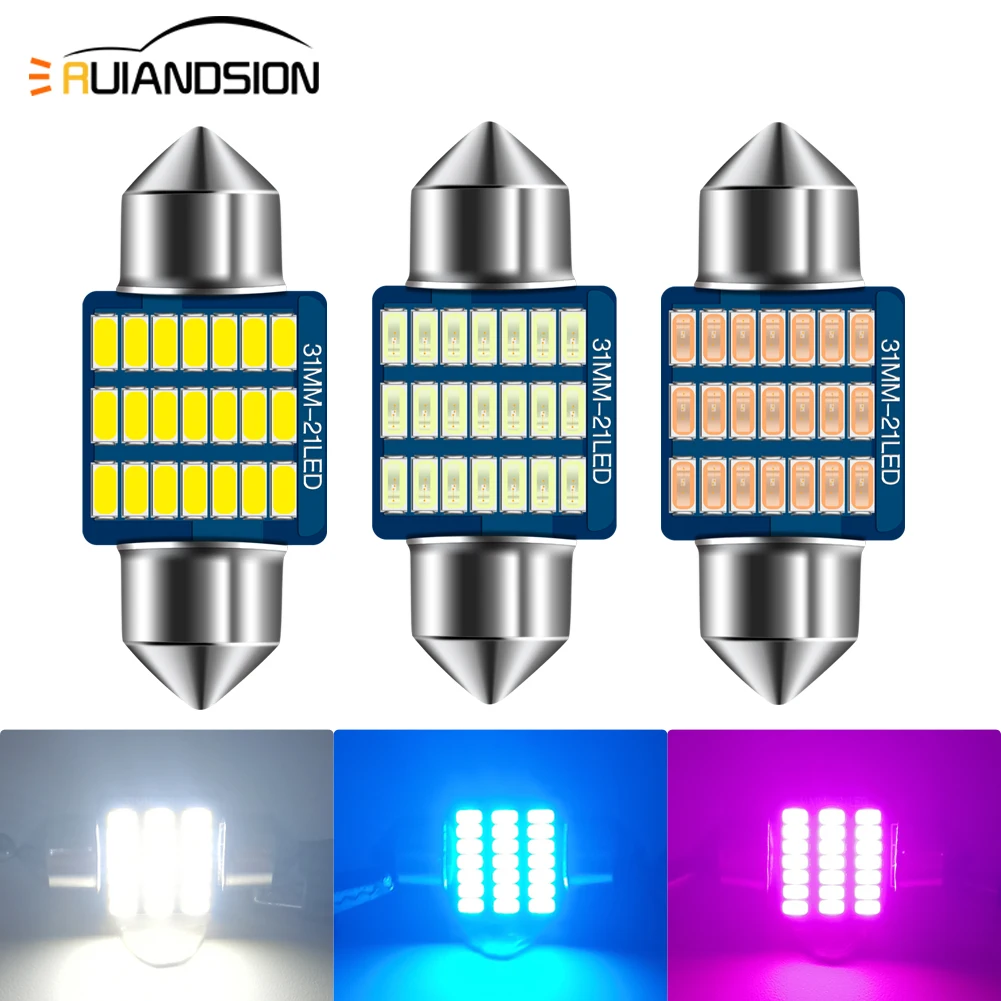 Actinic Blue Led - 4 Uds 31mm C5W C10W adorno
