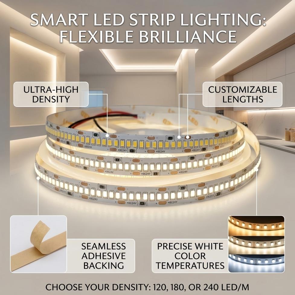 Actinic Blue Led - Tira de LED SMD2835 de 12V/24V,