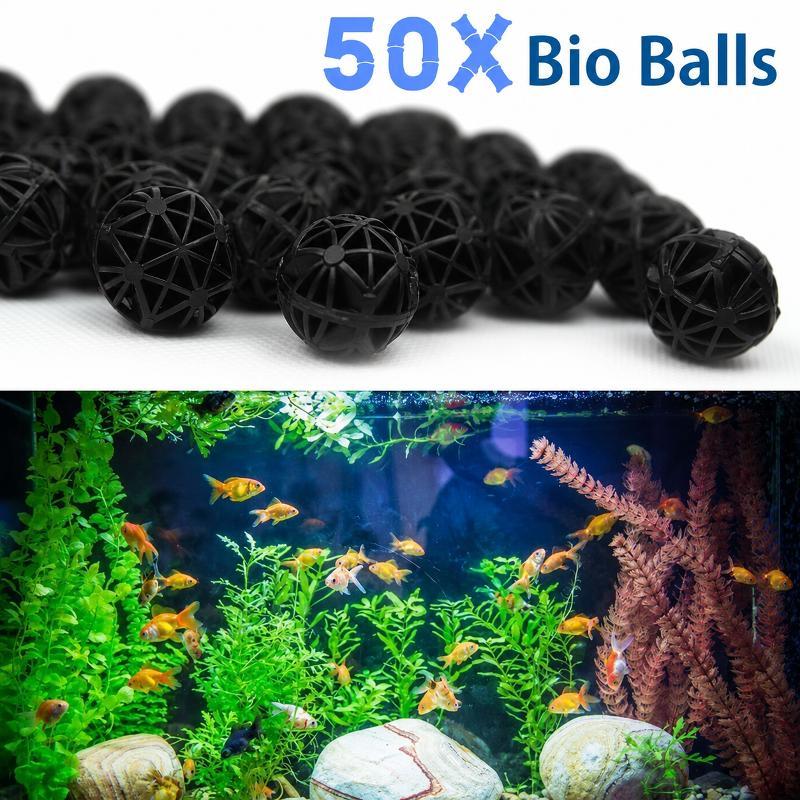 50 Piezas de Bolas de Filtro B - Aquarium Marine Filter reseña y precio