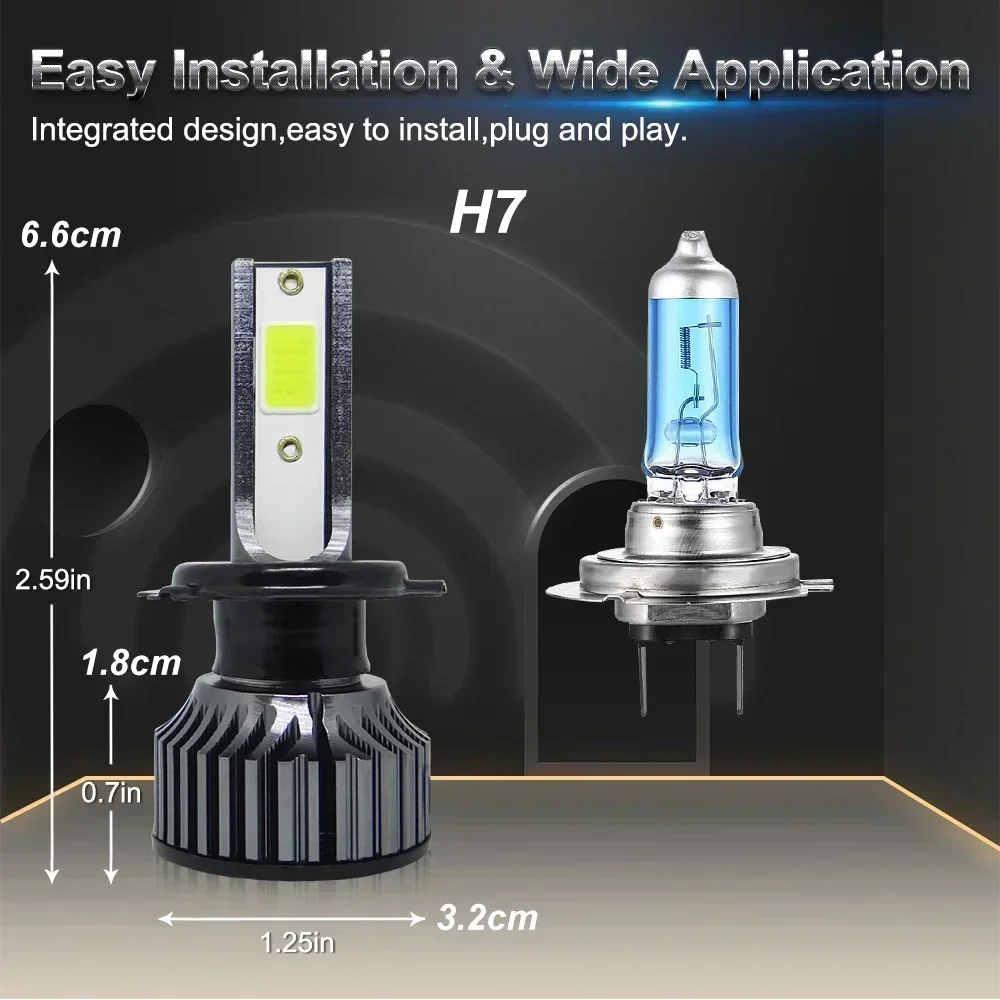 P1Car LED faro H4 H7 H1 H3 H8  - Actinic Blue Led reseña y precio