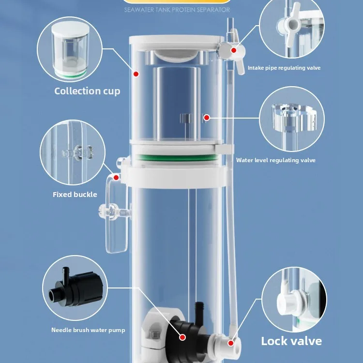 Nuevo Mini Separador de Proteí - Marine Aquarium Protein Skimmer reseña y precio