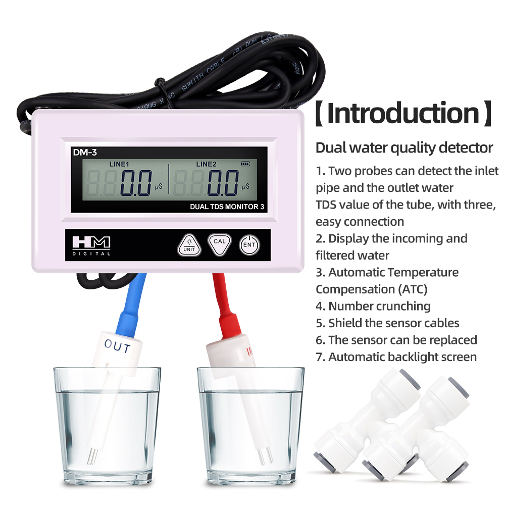 HM DM3 en línea TDS EC Probado - Marine Aquarium Hydrometer reseña y precio