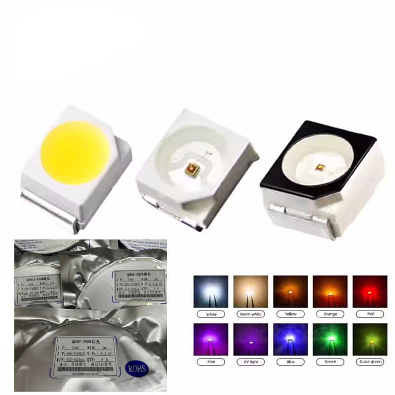 100/2000 Piezas/Lote 3528 1210 - Actinic Blue Led reseña y precio