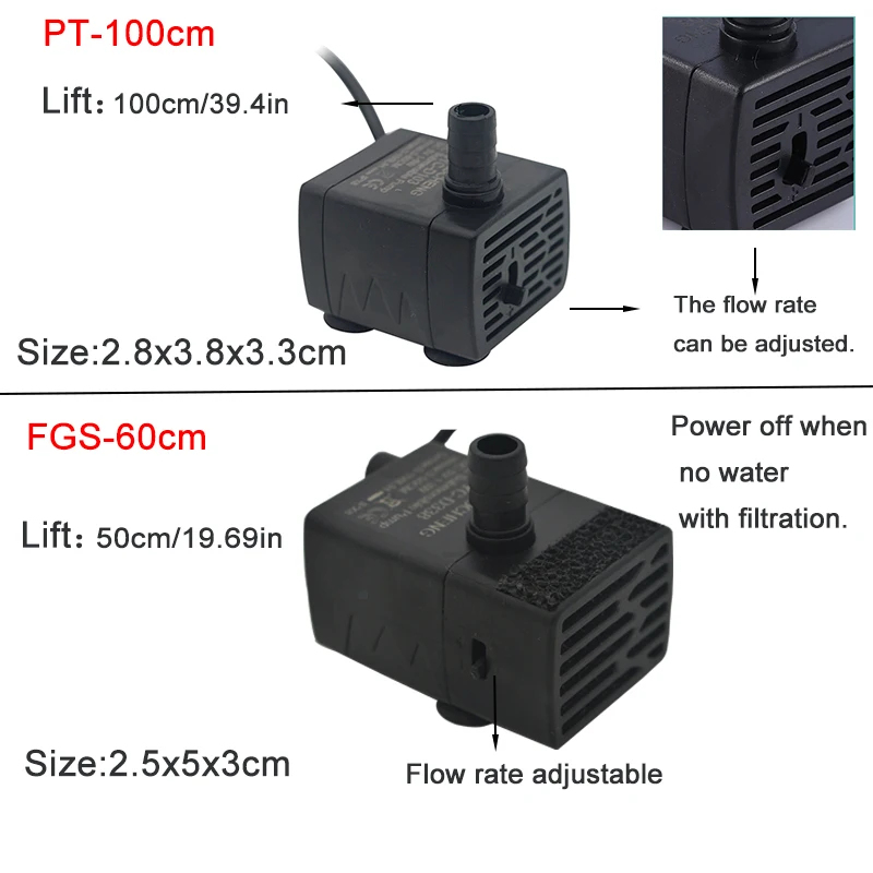 Bomba de Agua Sumergible USB p - Aquarium Marine Filter reseña y precio