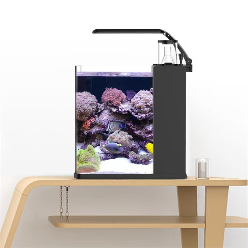 Acuario Curvo de Agua Salada p - Marine Aquarium All In One reseña y precio